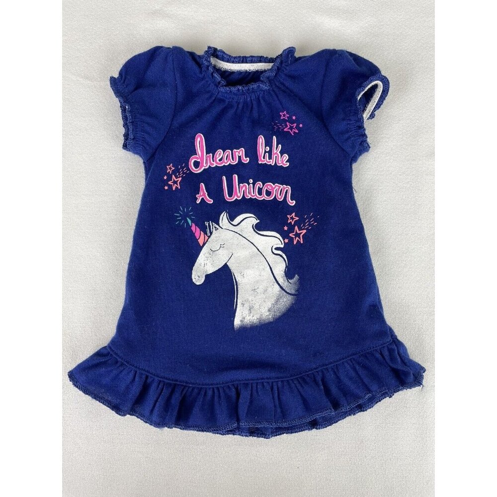 Doll Nightgown Dream Like A Unicorn Kohl's Fits 18" American Girl Doll Blue